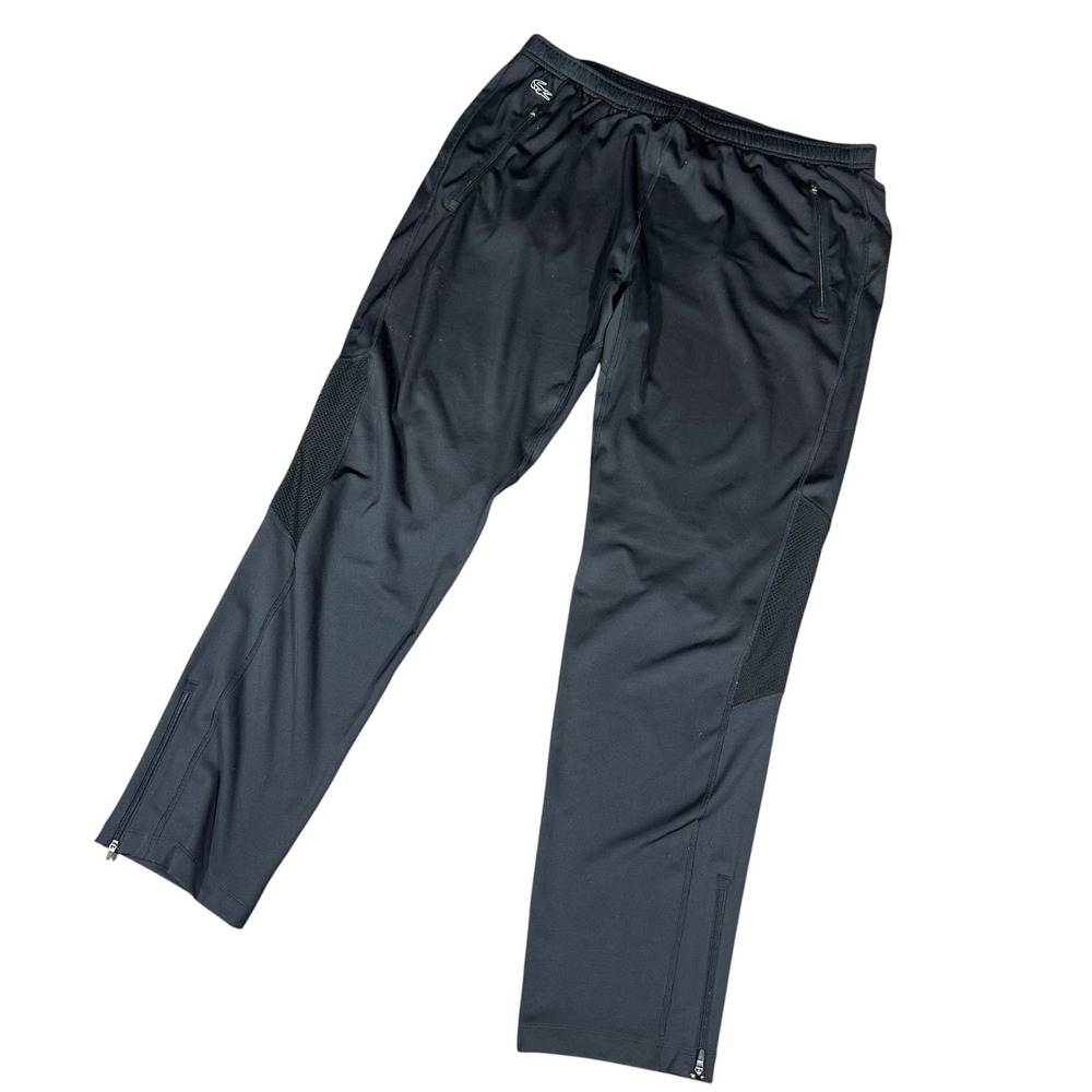 Lacoste Sport Track Pants Mens‎ 4XL Black Mesh Panel Zip Ankle XH8474